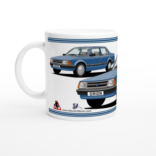Ford Orion Mk1 in Blue Art Mug