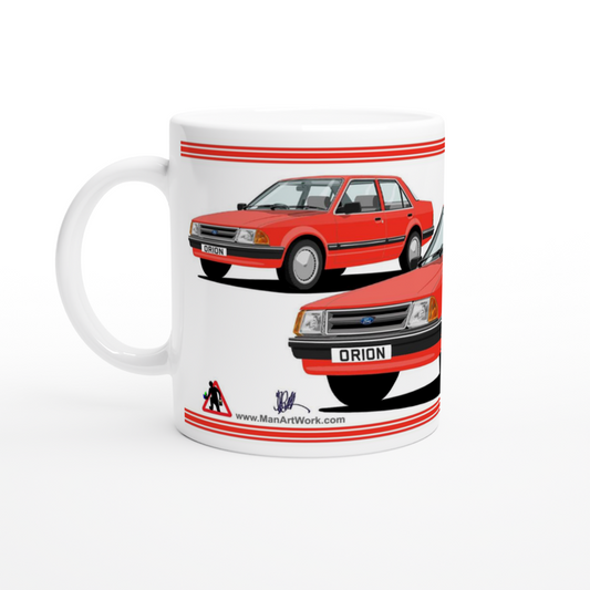 Ford Orion Mk1 in Red Art Mug