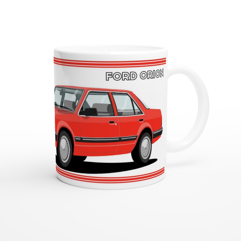 Ford Orion Mk1 in Red Art Mug