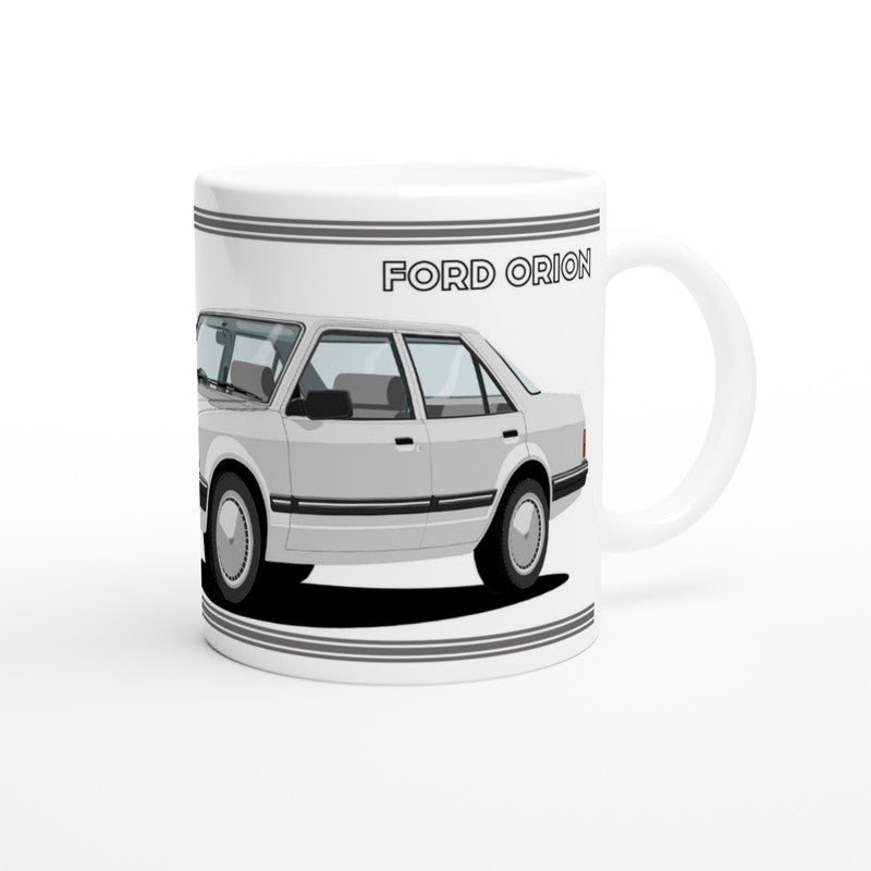 Ford Orion Mk1 in Silver Art Mug