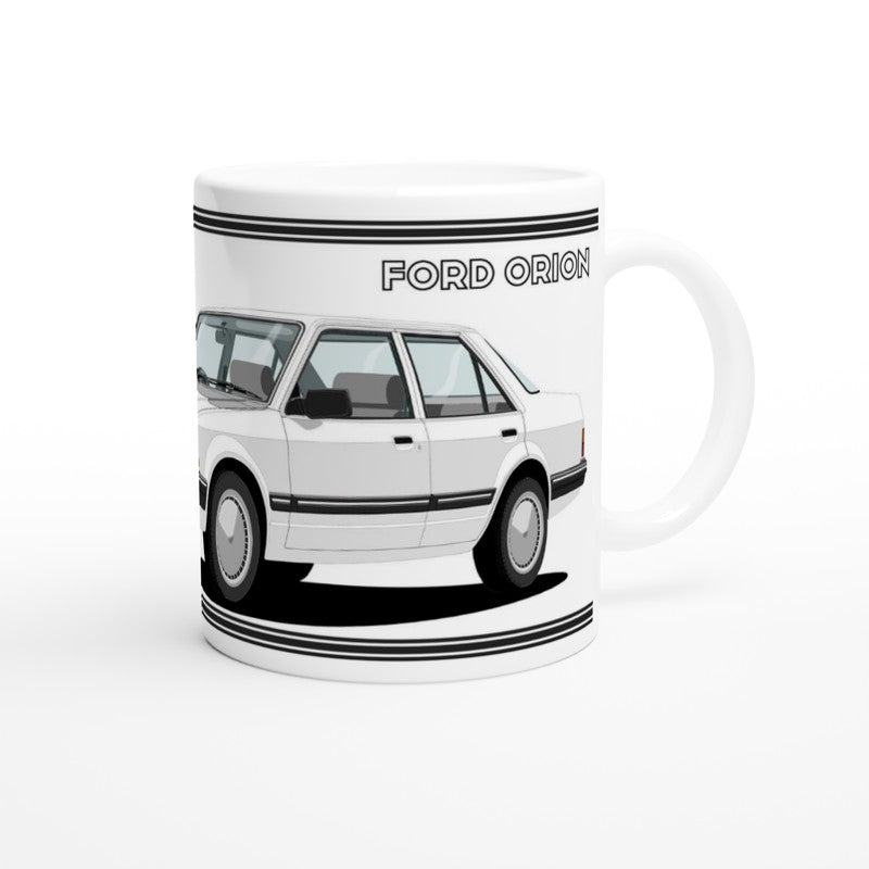 Ford Orion Mk1 in White Art Mug