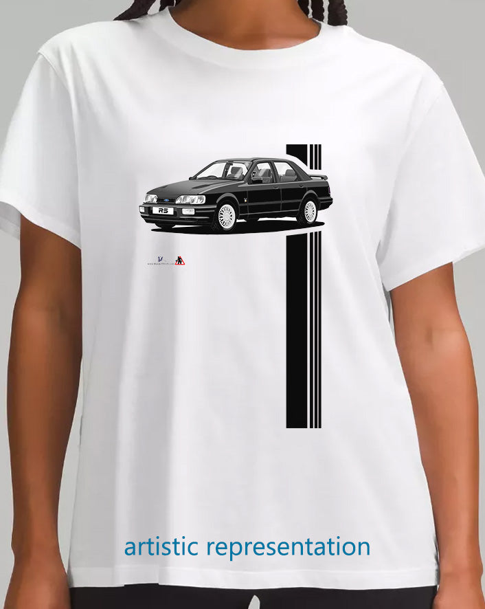 Ford Sierra Sapphire RS Cosworth 4x4 in Black T Shirt