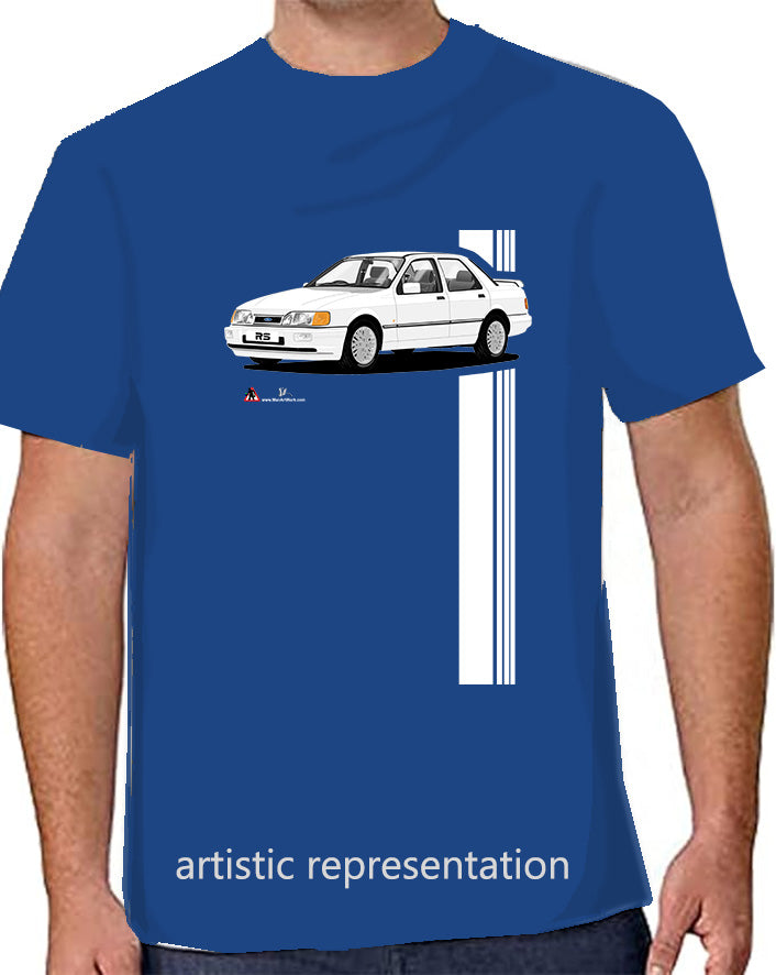 Ford Sierra Sapphire RS Cosworth in White T Shirt