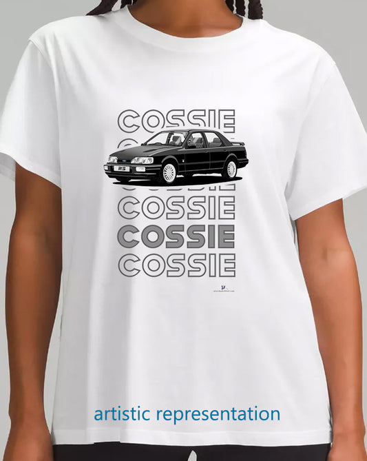 Ford Sierra Sapphire RS Cosworth 4x4 in Black Art T Shirt (Words)