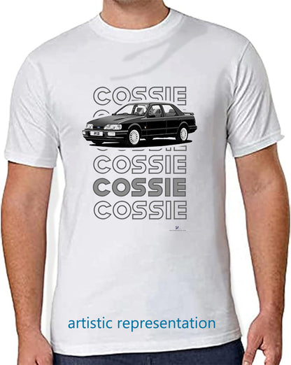 Ford Sierra Sapphire RS Cosworth 4x4 in Black Art T Shirt (Words)