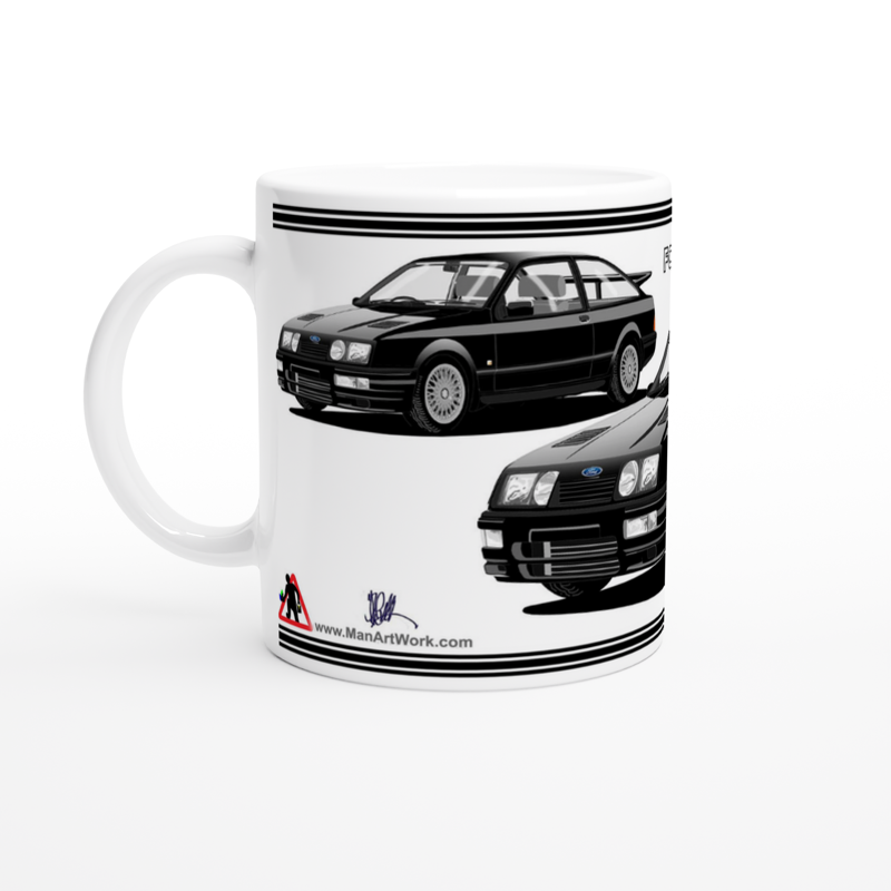 Ford Sierra RS Cosworth in Black Art Mug