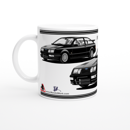 Ford Sierra RS Cosworth in Black Art Mug