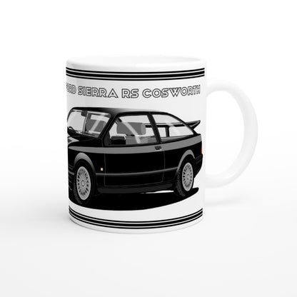 Ford Sierra RS Cosworth in Black Art Mug