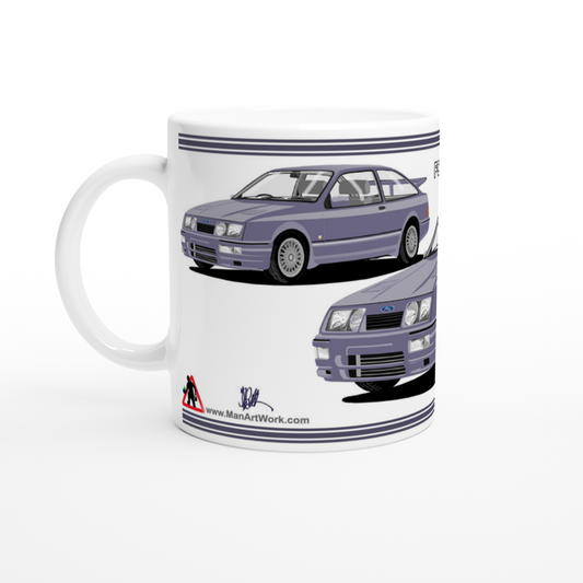 Ford Sierra RS Cosworth in Blue Art Mug