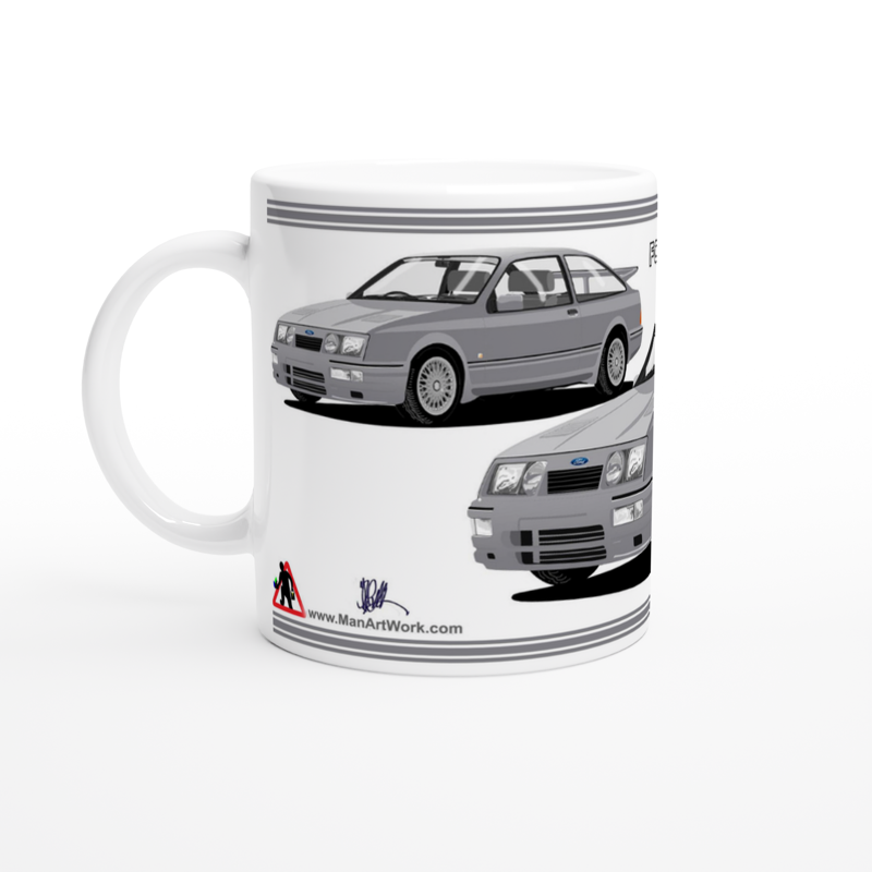 Ford Sierra RS Cosworth in Gray Art Mug