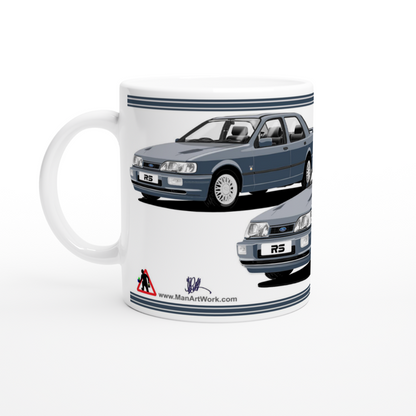 Ford Sierra Sapphire RS Cosworth 4x4 in Blue Art Mug