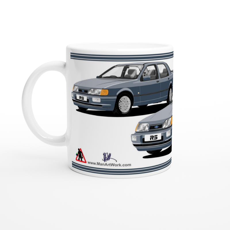 Ford Sierra Sapphire RS Cosworth in Blue Art Mug