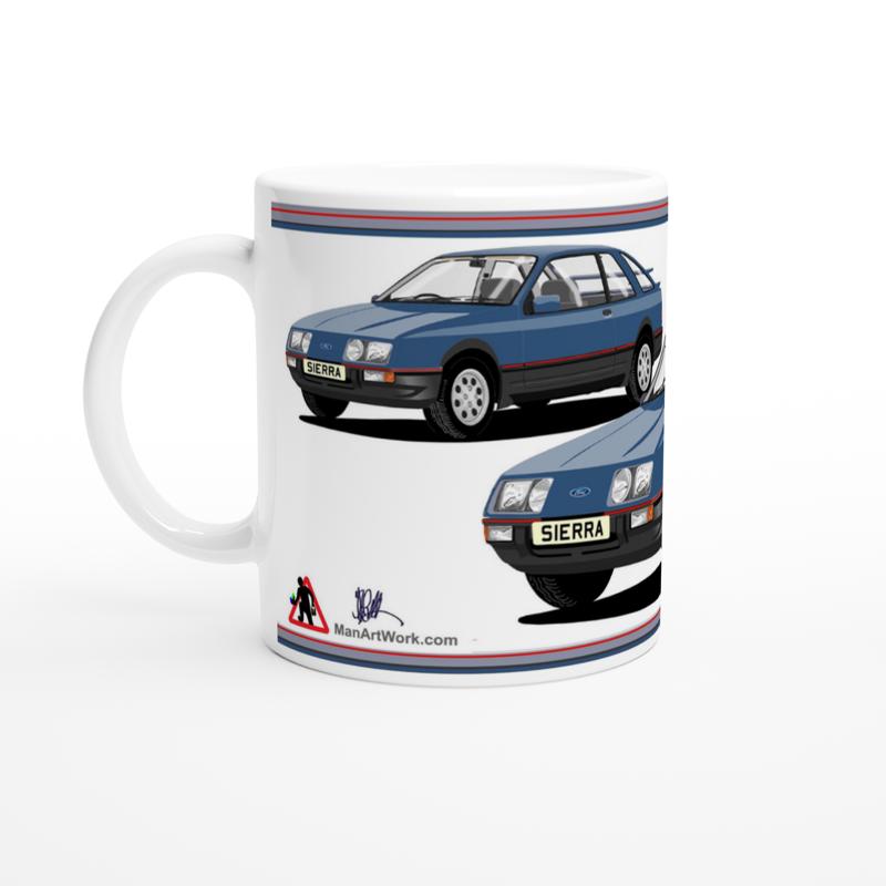 Ford Sierra XR4i in blue Art Mug