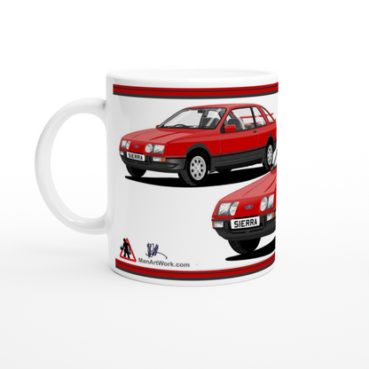 Ford Sierra XR4i in Red Art Mug