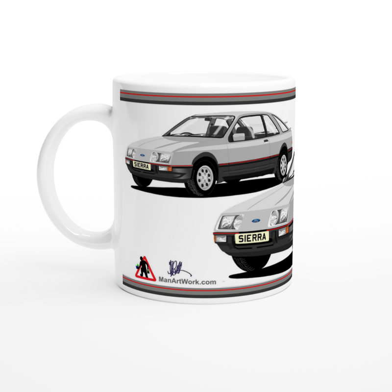 Ford Sierra XR4i in Silver Art Mug