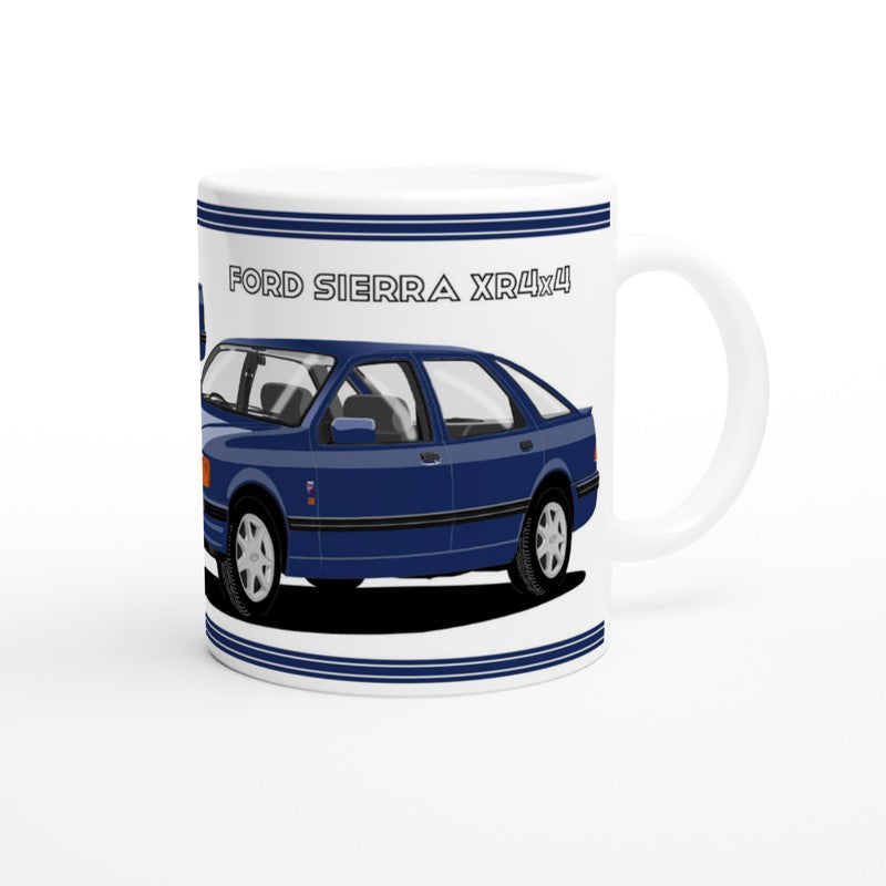 Ford Sierra XR4x4 in Blue Art Mug