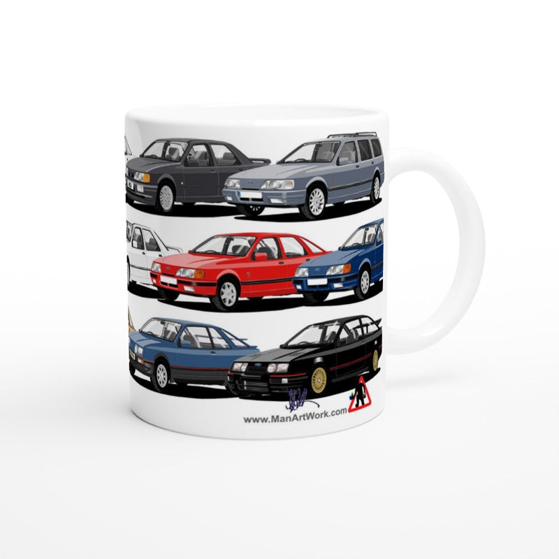 Ford Sierra Multi Car Mug