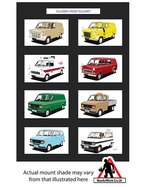 Ford Transit Mk1 & Mk2 A4 Art Print