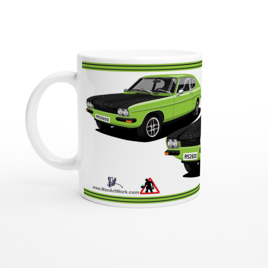 Ford Capri RS2600 in Green Art  Mug