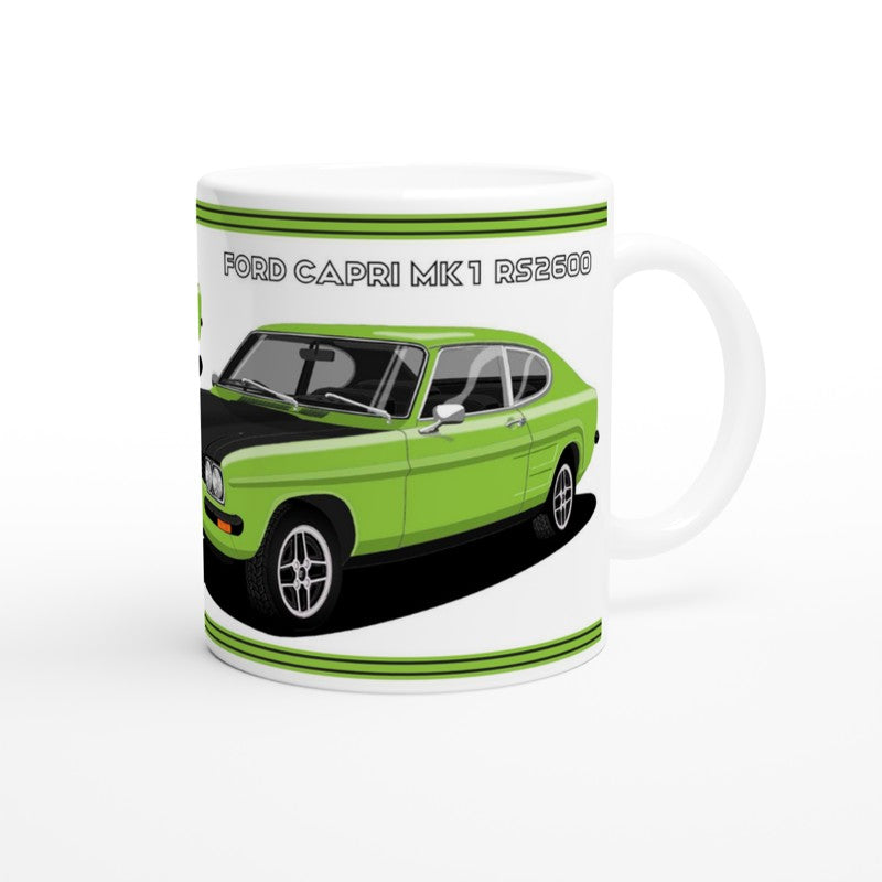 Ford Capri RS2600 in Green Art  Mug