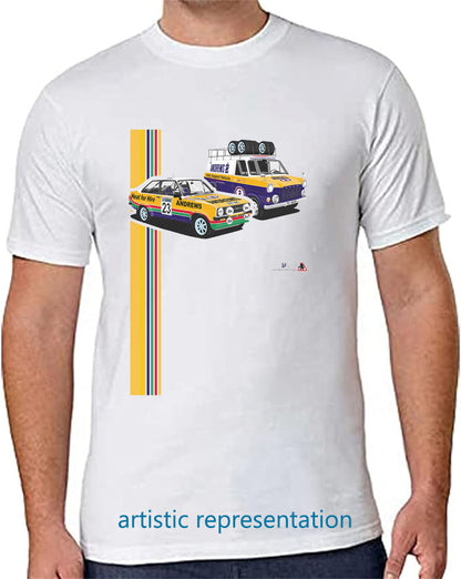 Ford Escort Mk2 Andrews Rally T Shirt