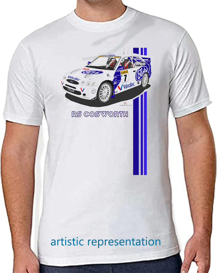 Ford Escort Cosworth Monte Carlo Rally T Shirt