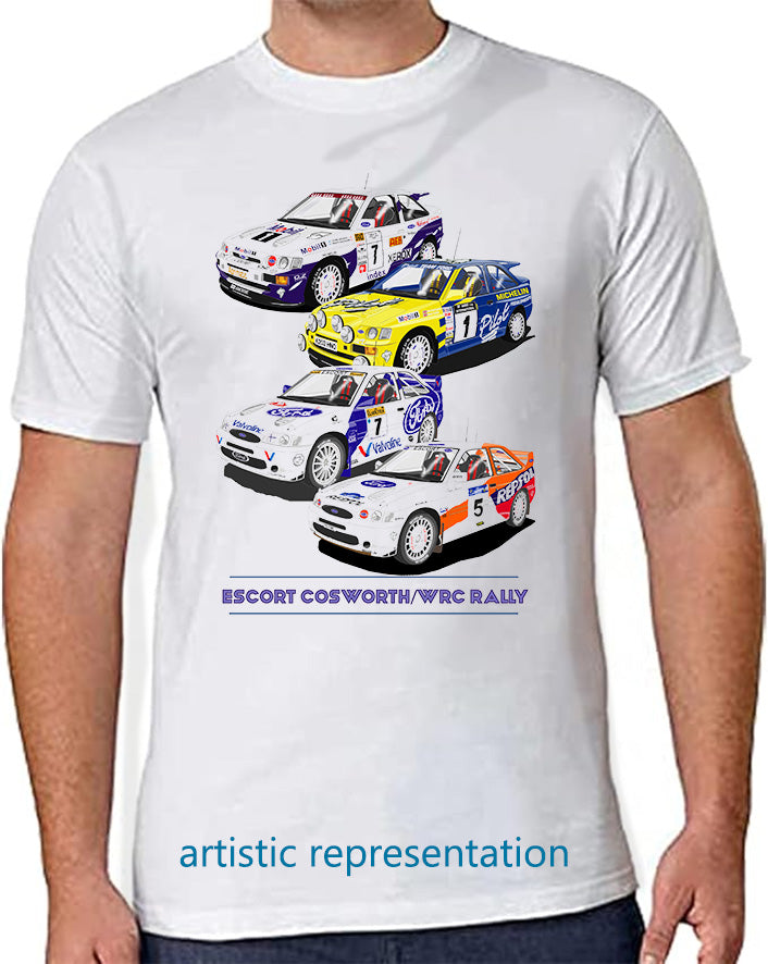 Ford Escort Cosworth & WRC Rally T Shirt