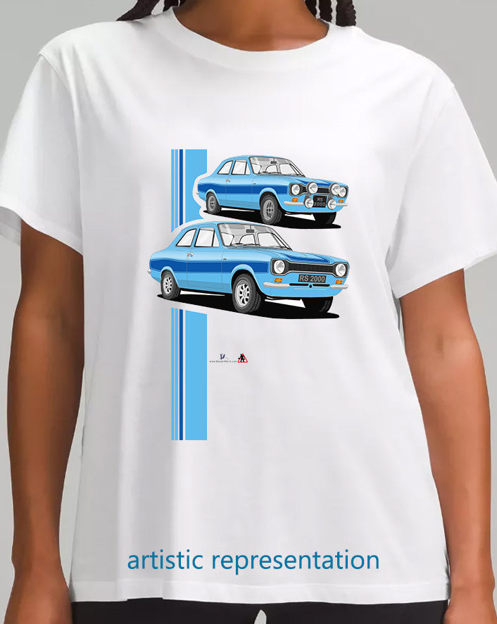 Ford Escort Mk1 RS2000 in Blue T Shirt