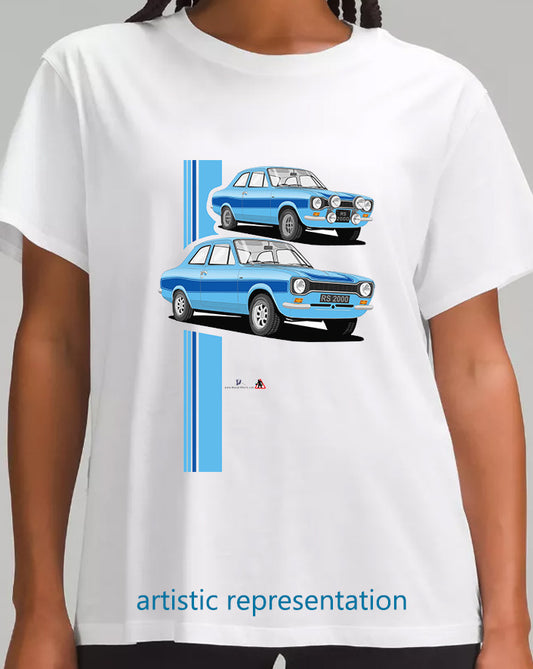 Ford Escort Mk1 RS2000 in Blue T Shirt