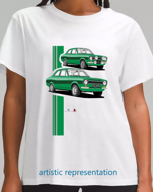 Ford Escort Mk1 RS2000 in Green T Shirt