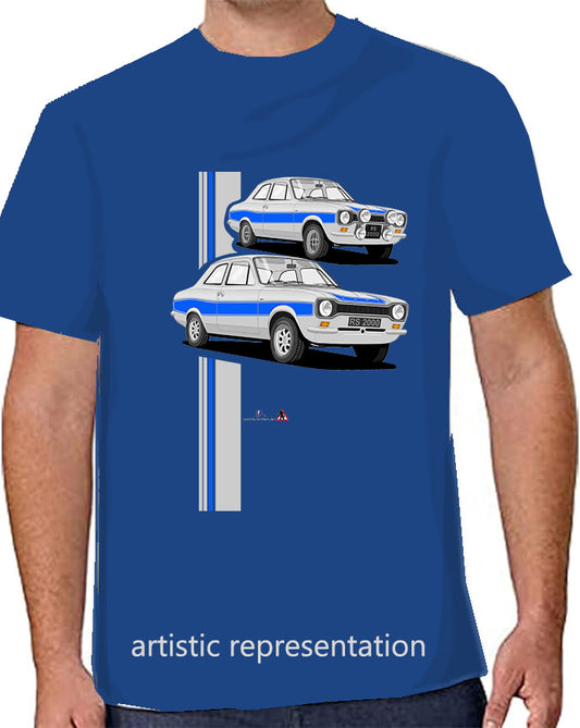 Ford Escort Mk1 RS2000 in Silver T Shirt