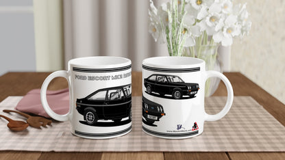 Ford Escort Mk2 RS2000  Mug (Black Car) Mug
