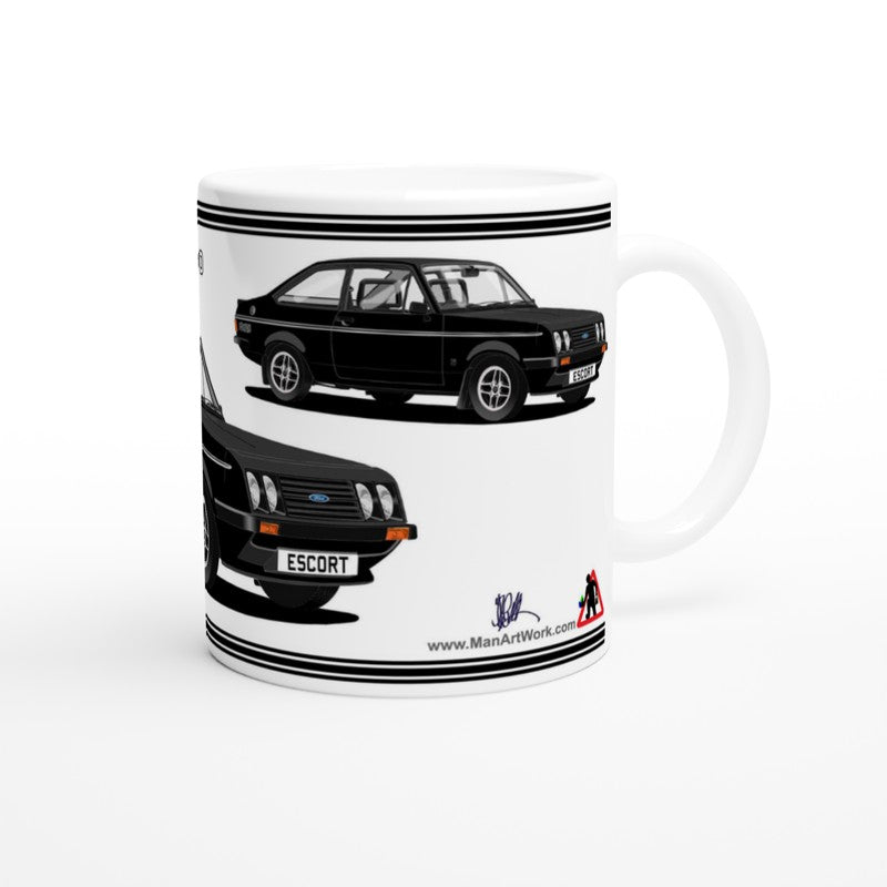 Ford Escort Mk2 RS2000  Mug (Black Car) Mug