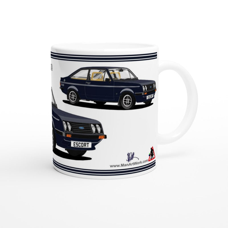 Ford Escort Mk2 RS2000  Mug (Blue Car) Mug