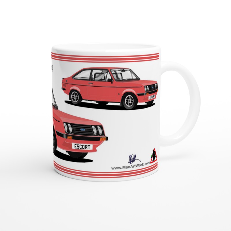 Ford Escort Mk2 RS2000  Mug (Signal Red Car) Mug