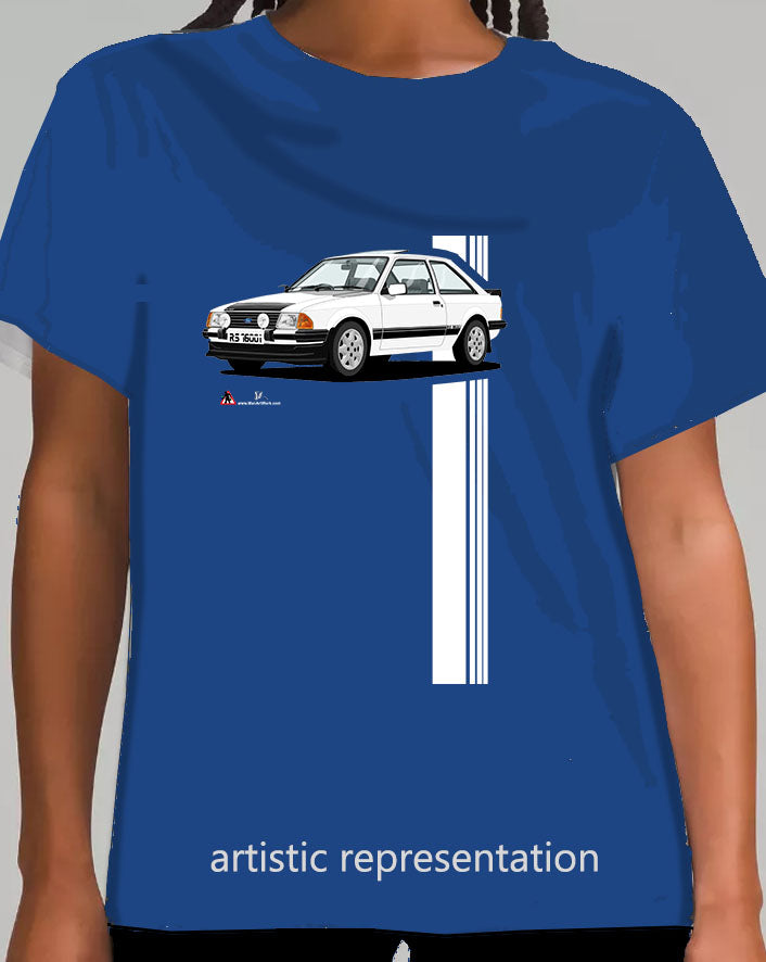 Ford Escort MK3 RS1600i White Art T Shirt