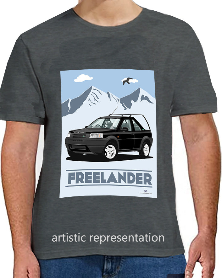 Land Rover Freelander 1 3 Door in Black Art T Shirt