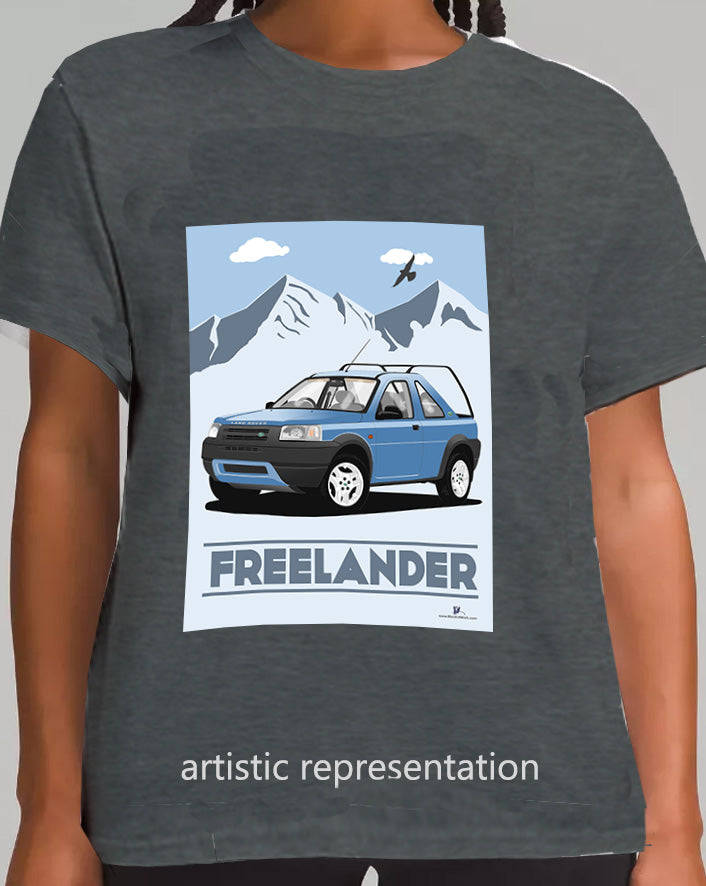 Land Rover Freelander 1 3 Door in Blue Art T Shirt