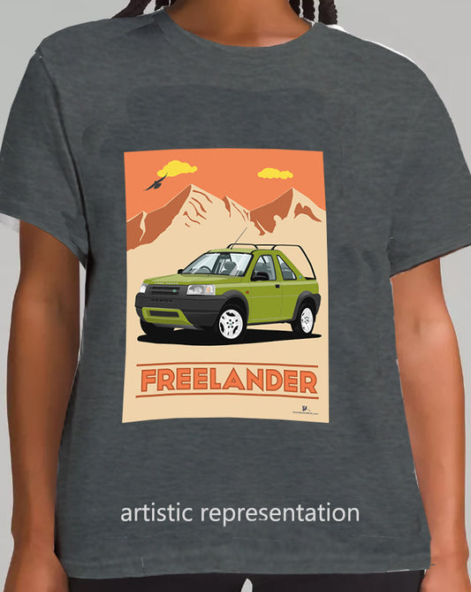 Land Rover Freelander 1 3 Door in Green Art T Shirt