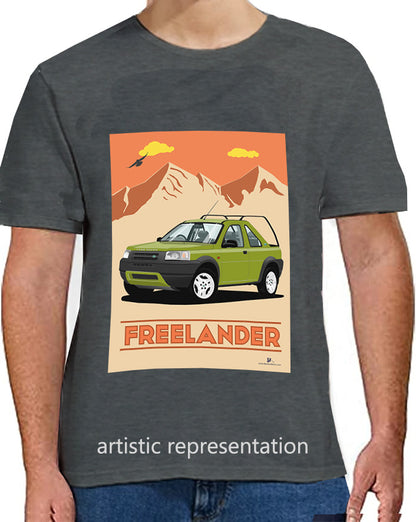 Land Rover Freelander 1 3 Door in Green Art T Shirt