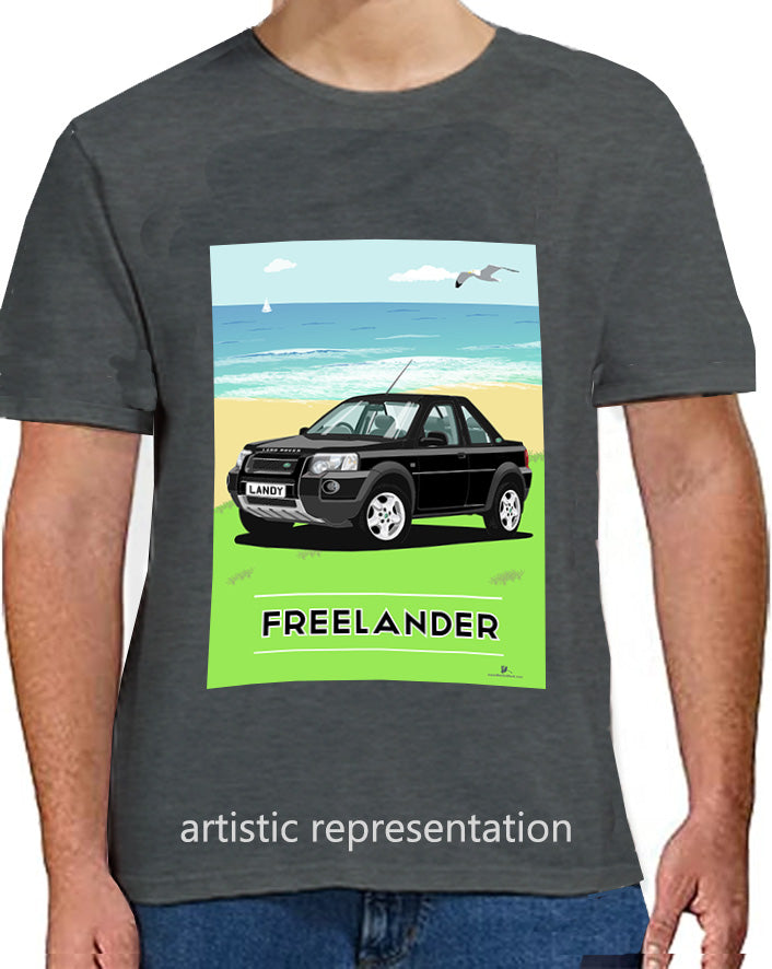 Land Rover Freelander 1 (facelift) 3 Door in Black Art T Shirt