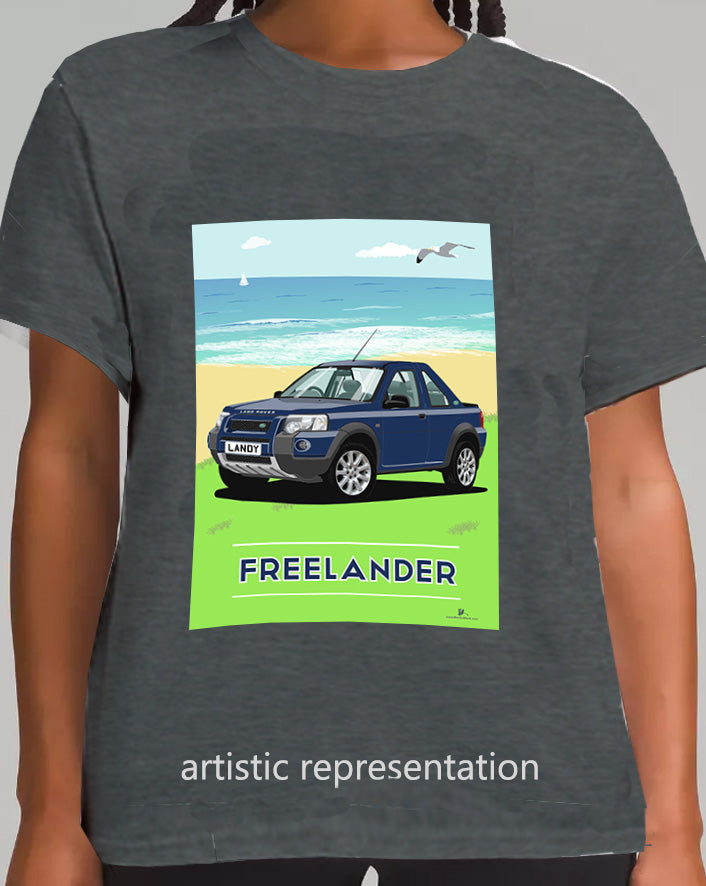 Land Rover Freelander 1 (facelift) 3 Door in Blue Art T Shirt