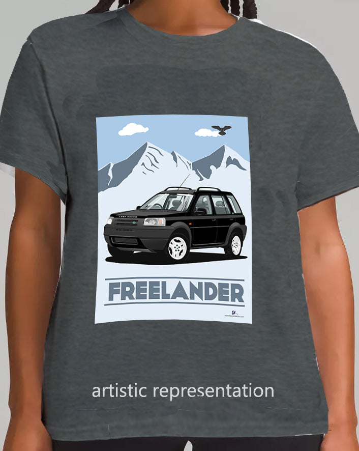 Land Rover Freelander 1 5 Door in Black Art T Shirt