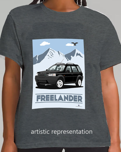 Land Rover Freelander 1 5 Door in Black Art T Shirt