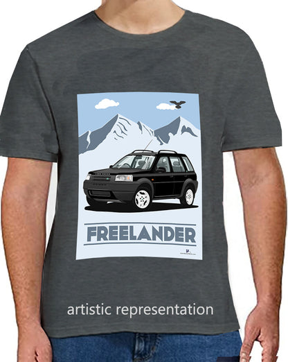Land Rover Freelander 1 5 Door in Black Art T Shirt