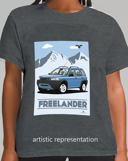 Land Rover Freelander 1 5 Door in Blue Art T Shirt