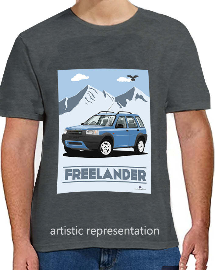 Land Rover Freelander 1 5 Door in Blue Art T Shirt