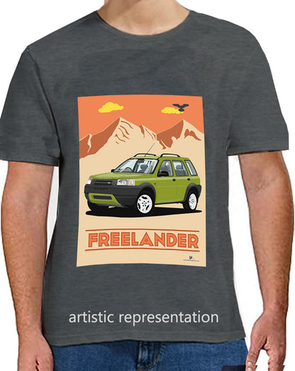 Land Rover Freelander 1 5 Door in Green Art T Shirt