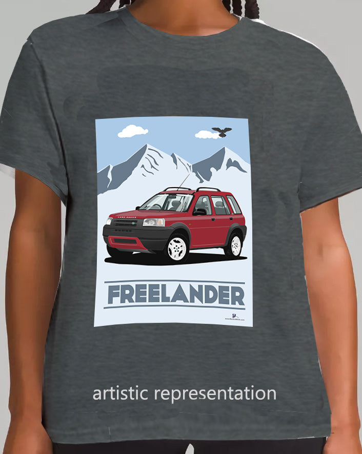 Land Rover Freelander 1 5 Door in Red Art T Shirt