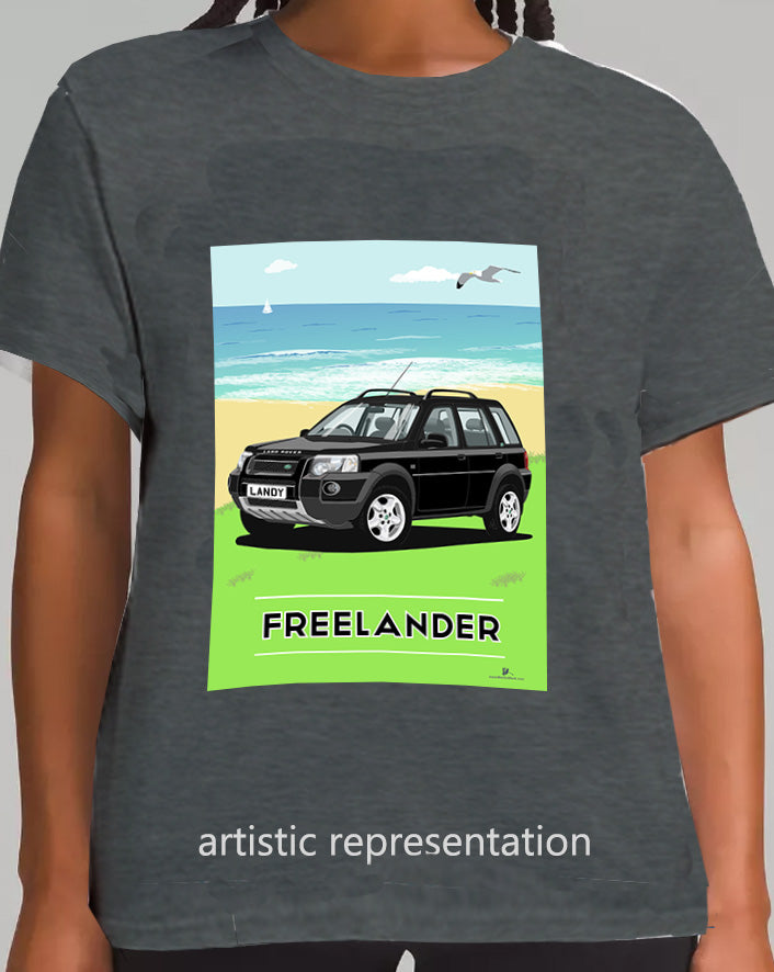 Land Rover Freelander 1 (facelift) 5 Door in Black Art T Shirt